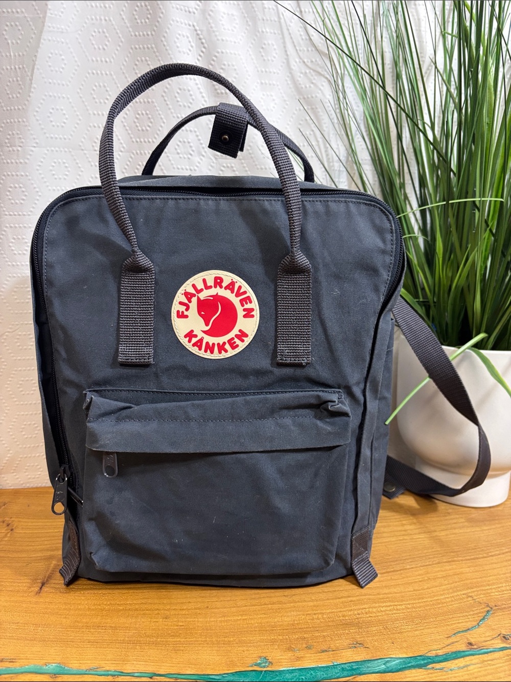 Fjall Raven Kanken Original Blue/Gray Backpack